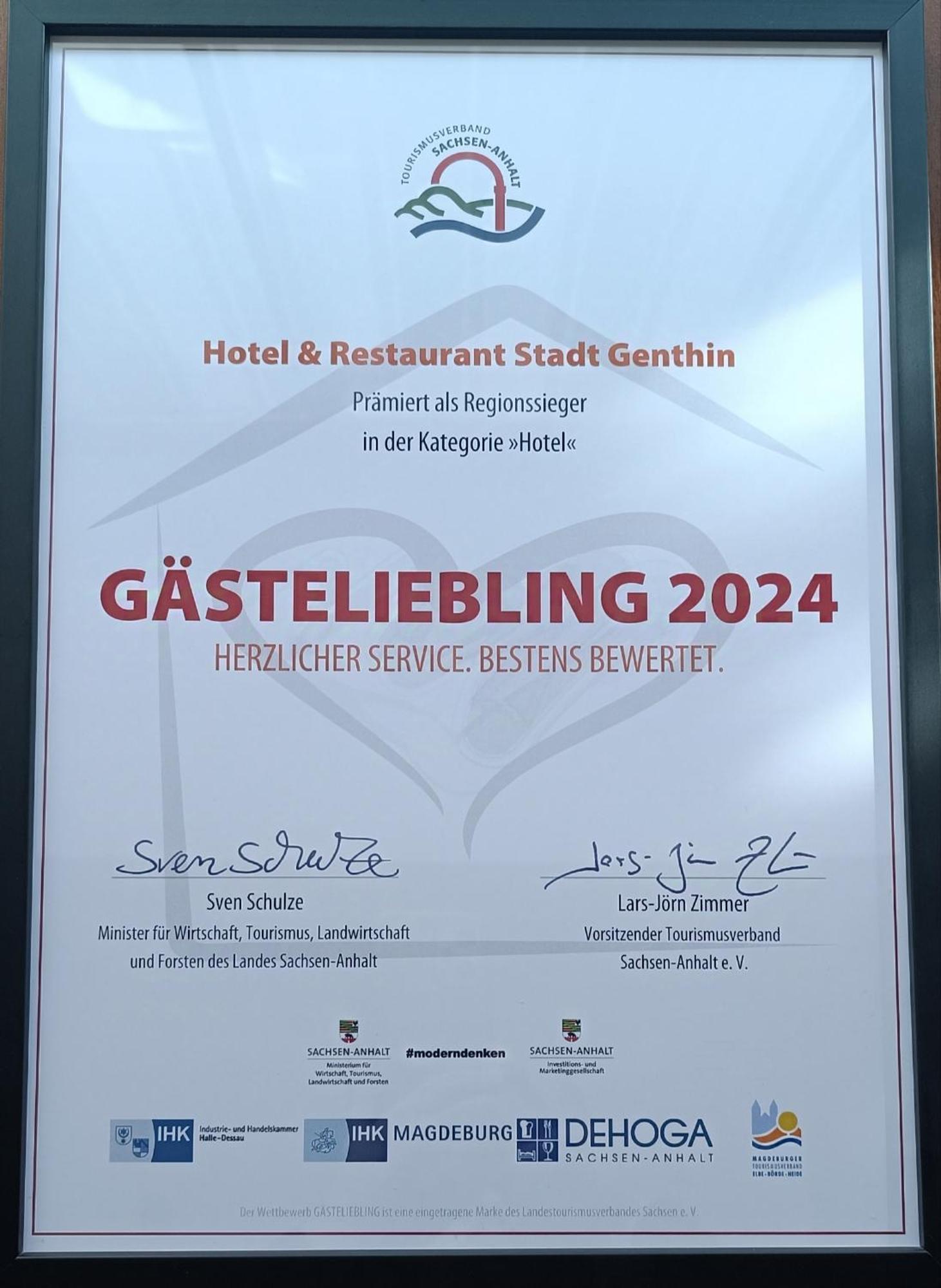 Hotel & Restaurant Stadt Genthin Zewnętrze zdjęcie